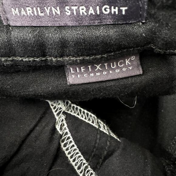 NYDJ Marilyn Tummy-Control Zipper Embellished Straight-Leg‎ Jeans SIze 0 NWT - Picture 14 of 15